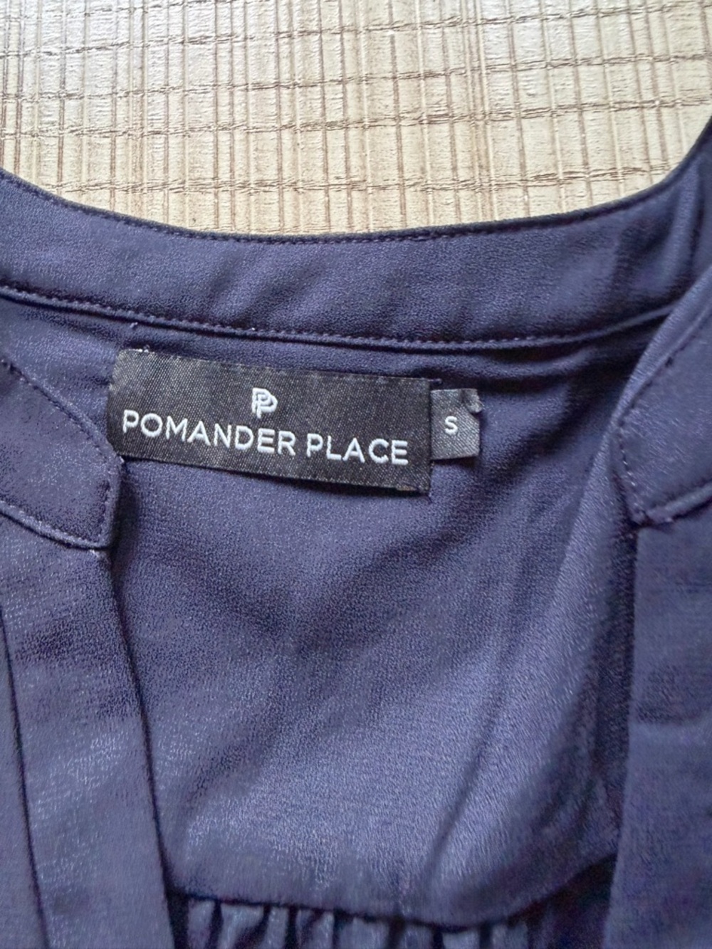 Tuckernuck Pomander Place Navy V-Neck Tiered Mini Dress - Picture 3 of 3